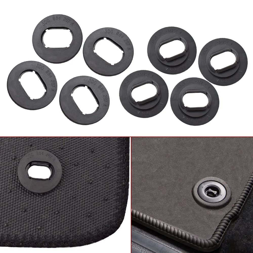 4set oval car mat Clip for interior car carpet anti-slip fastener Trim for VW Golf GTI Seat Leon MK1 Skoda Octavia Fabia