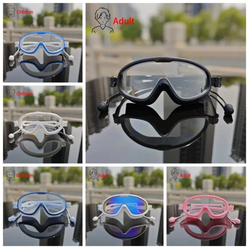 Water Sports Protective Goggles, Clear Vision Swim Glasses Suitable for Both Adults and Children in the Pool