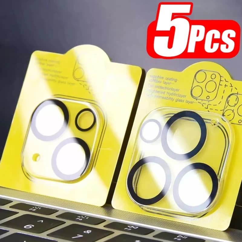 1-5Pcs Tempered Glass for iPhone 17 Air 16 15 14 13 12 Mini 11 Pro Max 16 Plus Camera Lens Protector Clear Protective Lens Film