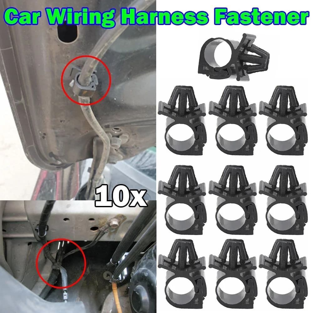 10Pcs Car Wiring Harness Fastener Lock Wire Cable Hose Clips Tie Wrap Holder Multifunction Cable Fixed Buckle Car Accessories