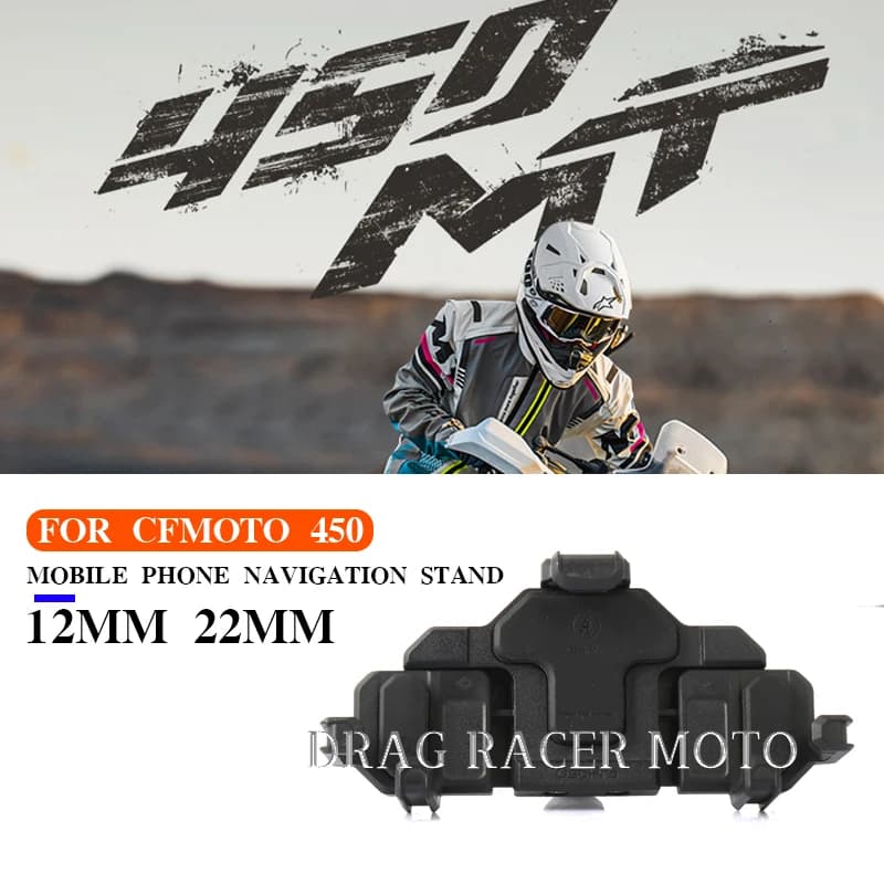Nuova staffa di navigazione 450MT per CFMOTO 450 MT MT450 MT 450 2024 Accessori moto Supporto per telefono GPS Supporto 12MM 22MM Staffa