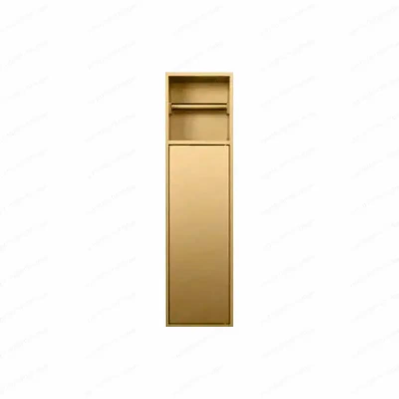 Portasciugamani e Porta Scopino da Toilette a Incasso in Acciaio Inox JM per Hotel