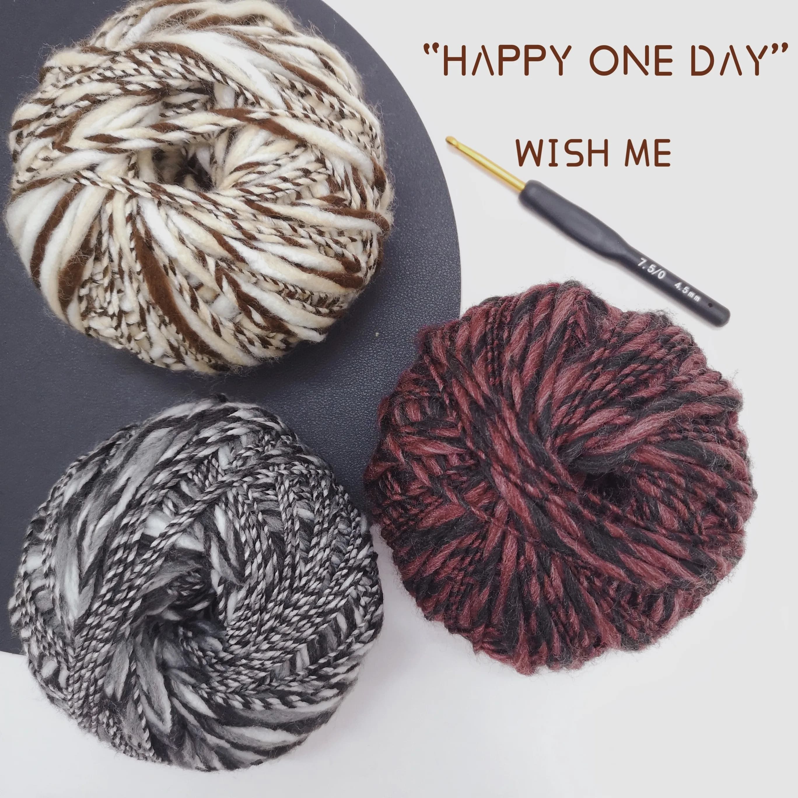200g, Mixed-Color Wool Yarn, Alternating Thickness Yarn, Specialty Yarn, Used for Hand Knitting, DIY Handmade Fashion Women's Bags, Scarves, Hats, Shawls 1 Bag = 4 Balls = 200 Grams