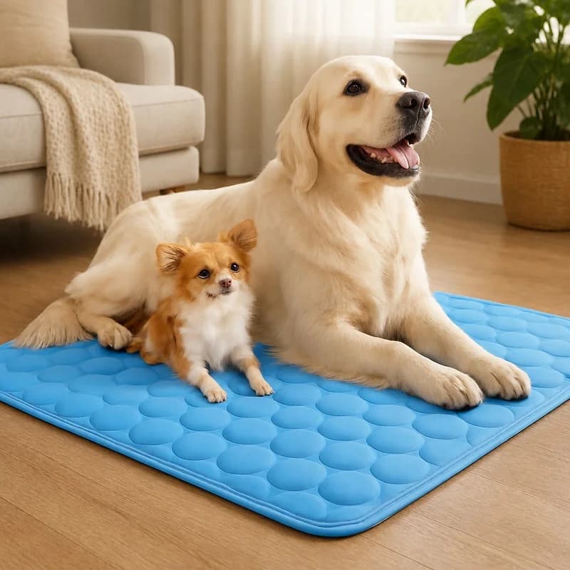 Ice Silk Cooling Mat for Pets, Breathable Summer Sofa Bed, Washable Comfort Pad for Dogs and Cats of All Sizes