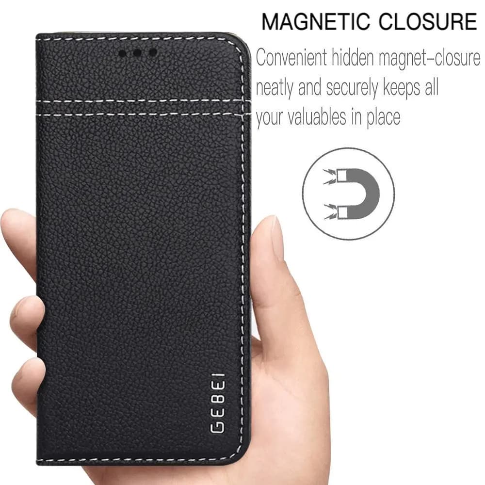 GEBEI Custodia in vera pelle per Samsung Galaxy S25 S24 S23 S22 Ultra S20 Plus S10 Magnete Flip Cover per cellulare Portafoglio Shell