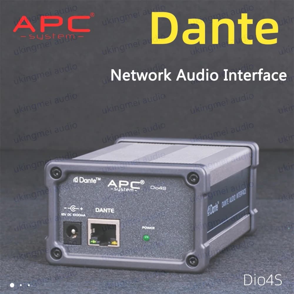Dante System Manager 4 canali sala riunioni trasmissione pubblica rete interfaccia Audio microfono linea connettore spina Phoenix