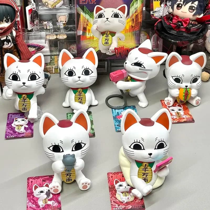 Genuine Dandadan‌ High-Speed Granny Lucky Cat Blind Box Figure 150 Percent Enlarged Solid Material Workstation Desktop ornament