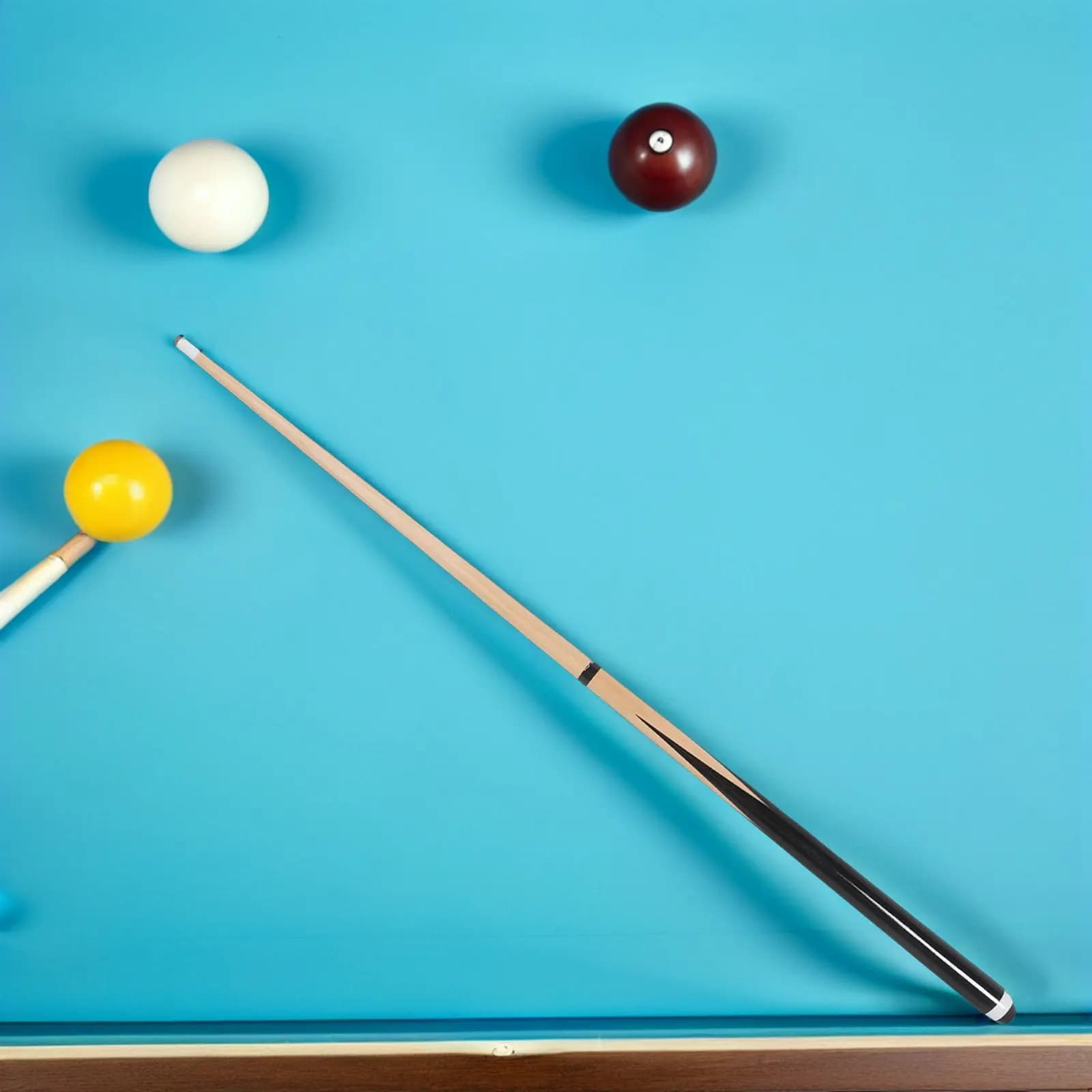 92Cm Pool Cue Stick Short Portable Billiards Cue for Lightweight Wood Pool Stick for Beginners Home Bar Practice