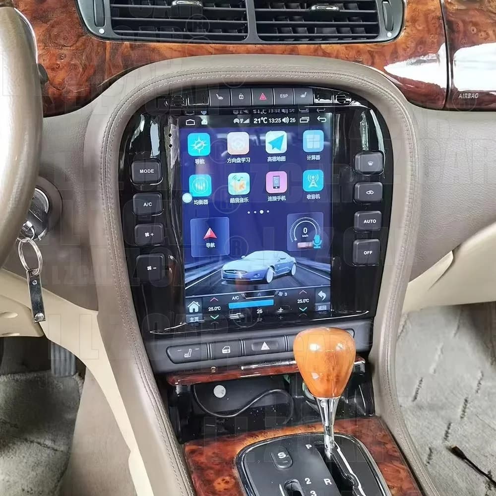 9.7" Android 13 Radio Machine For Jaguar C-TYPE C TYPE S-TYPE S TYPE 2004-2009 CarPlay WIFI Vertical GPS Multimedia Stereo GPS