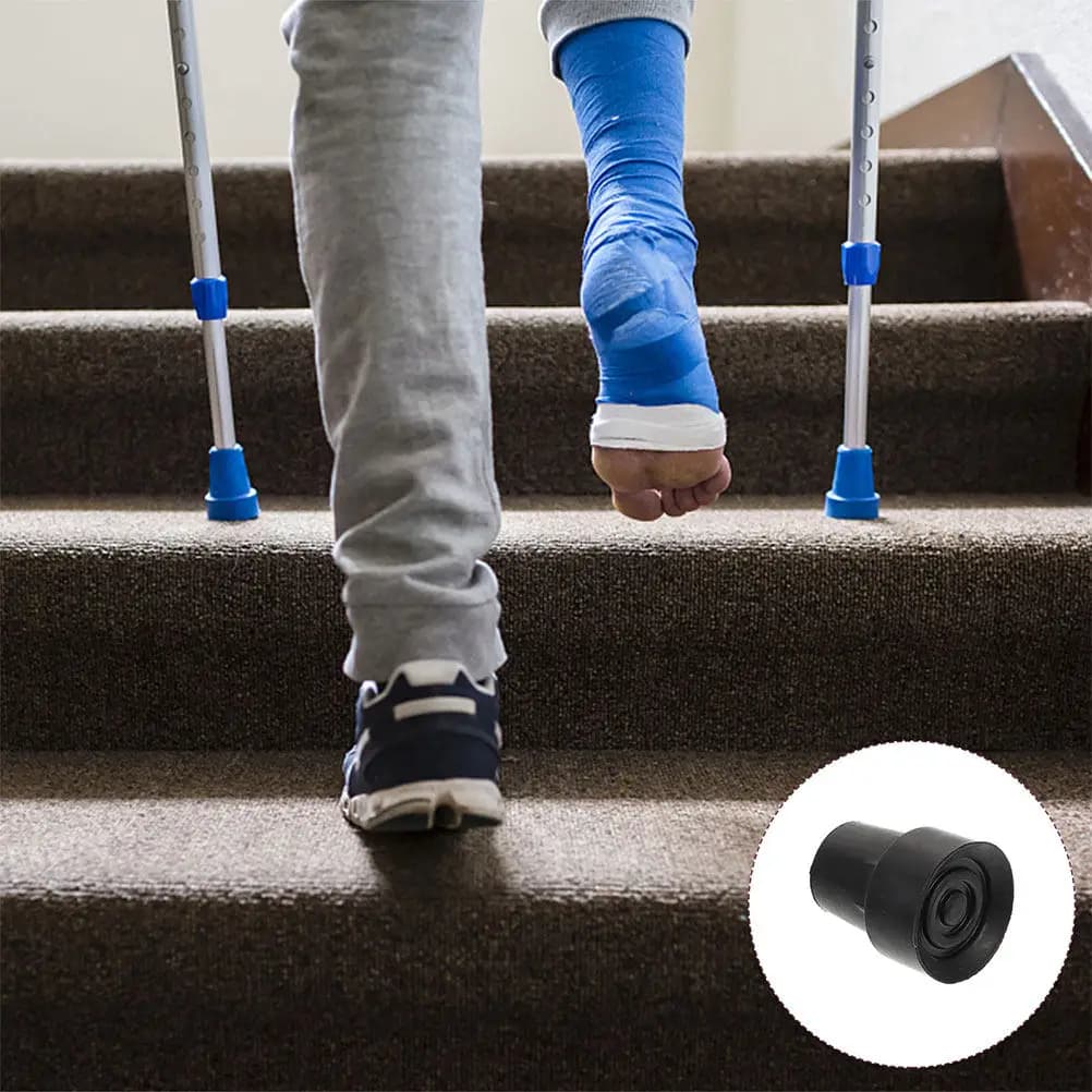 6 Pieces Scratch Tips for Stroller Sticks, Stick Tips & Gauge, Trekking Sticks Accessories, for Seniors