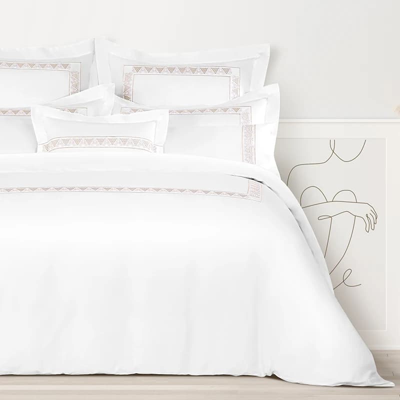Set biancheria da letto queen size da 6 pezzi in cotone egiziano al 100%. Collezione copripiumino e federa