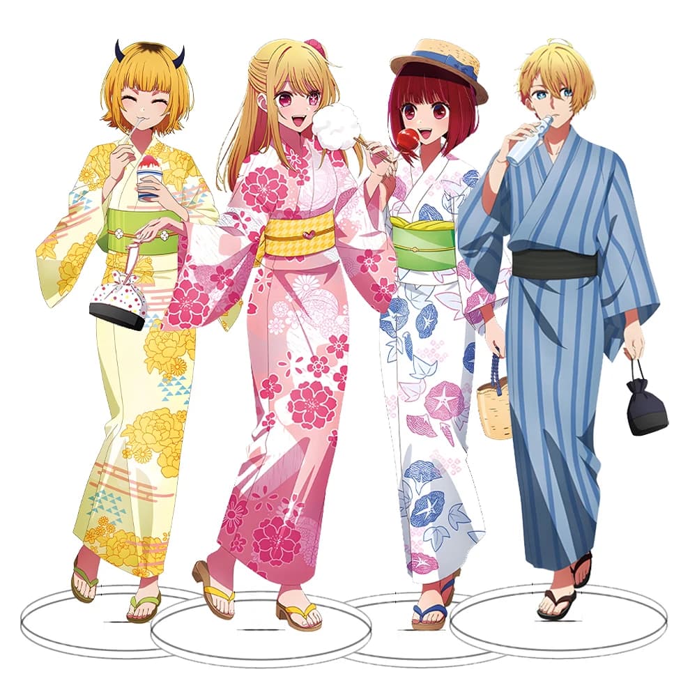 Anime Oshi No Ko acrilico Stand figura Gorou Akuamarin Hoshino Ai Rubii Sarina in piedi modello piatto scrivania Display ornamento puntelli