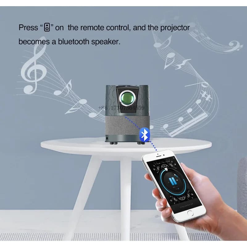 Mini proiettori LED 2025 720P 4k Lcd+ supportano 1080P 2.4G + 5G Wifi per Home Theater