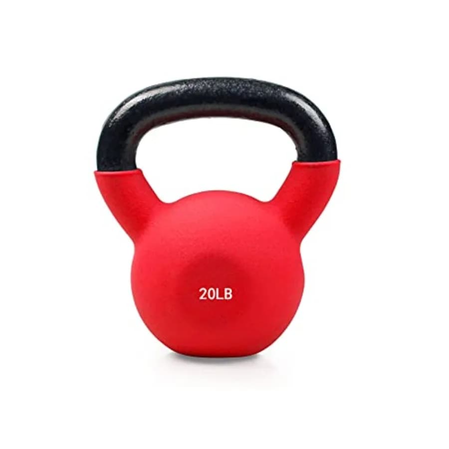 Set di Kettlebell Rivestiti in Neoprene per Palestra Domestica, Costruzione in Ghisa Solida, Neri con Impugnatura Ergonomica, Durevoli e Antiscivolo