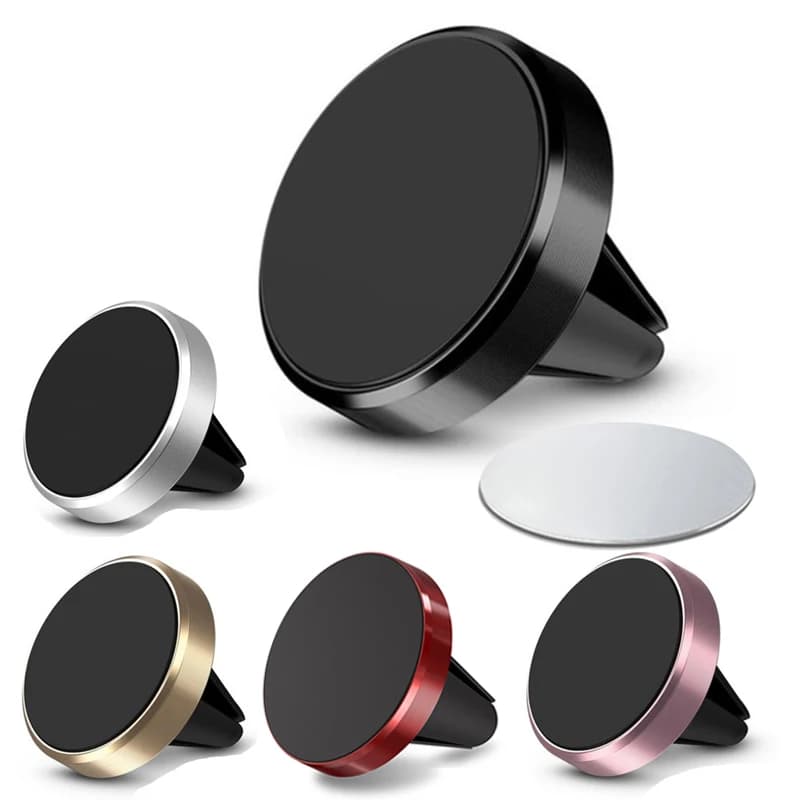 Supporto magnetico per telefono con presa d'aria per auto nel supporto per auto Magnete per cellulare Supporto rotondo magnetico per auto per iPhone Samsung Huawei