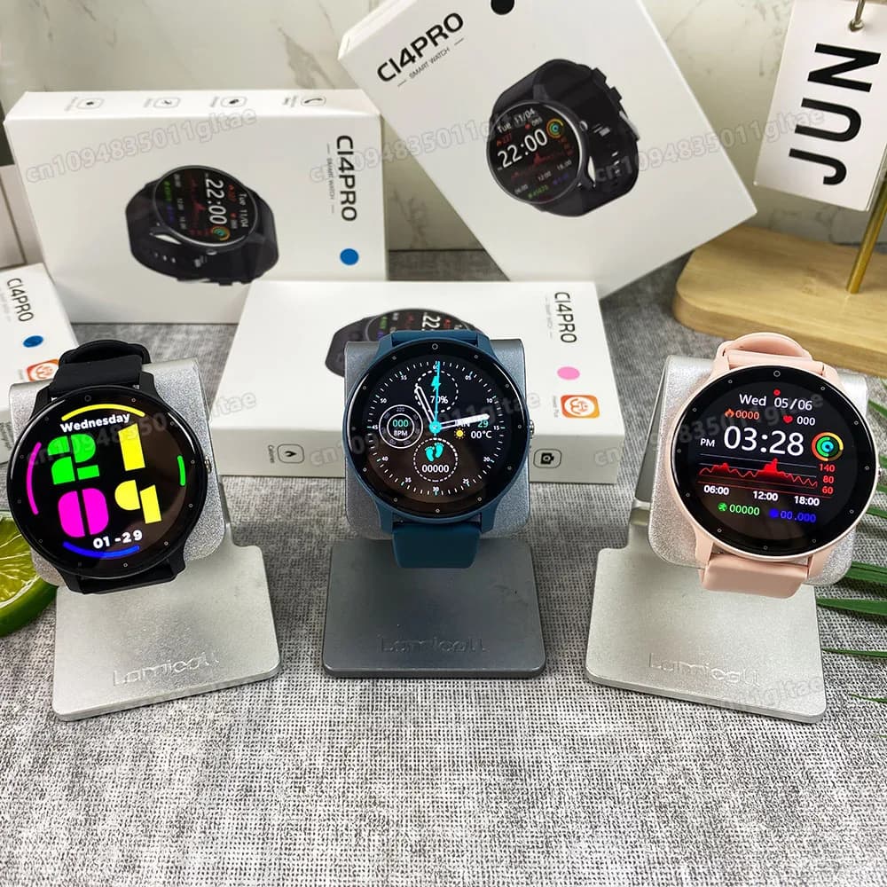 New Ultra Thin Smart Watch Women 1.38" AMOLED Screen Always Show Time BT Call Smartwatch Men Voice Assistant Sports Watches Lady