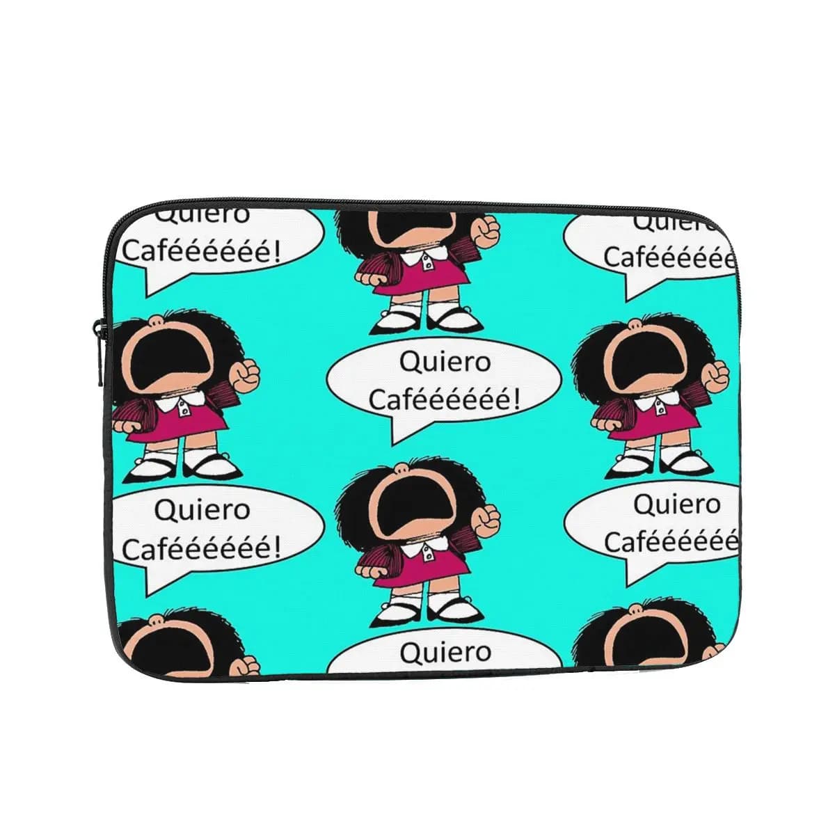 Custodia per laptop Mafalda Coffee Cartoon 12" 13" 15" 17" Custodia per notebook Custodia antiurto