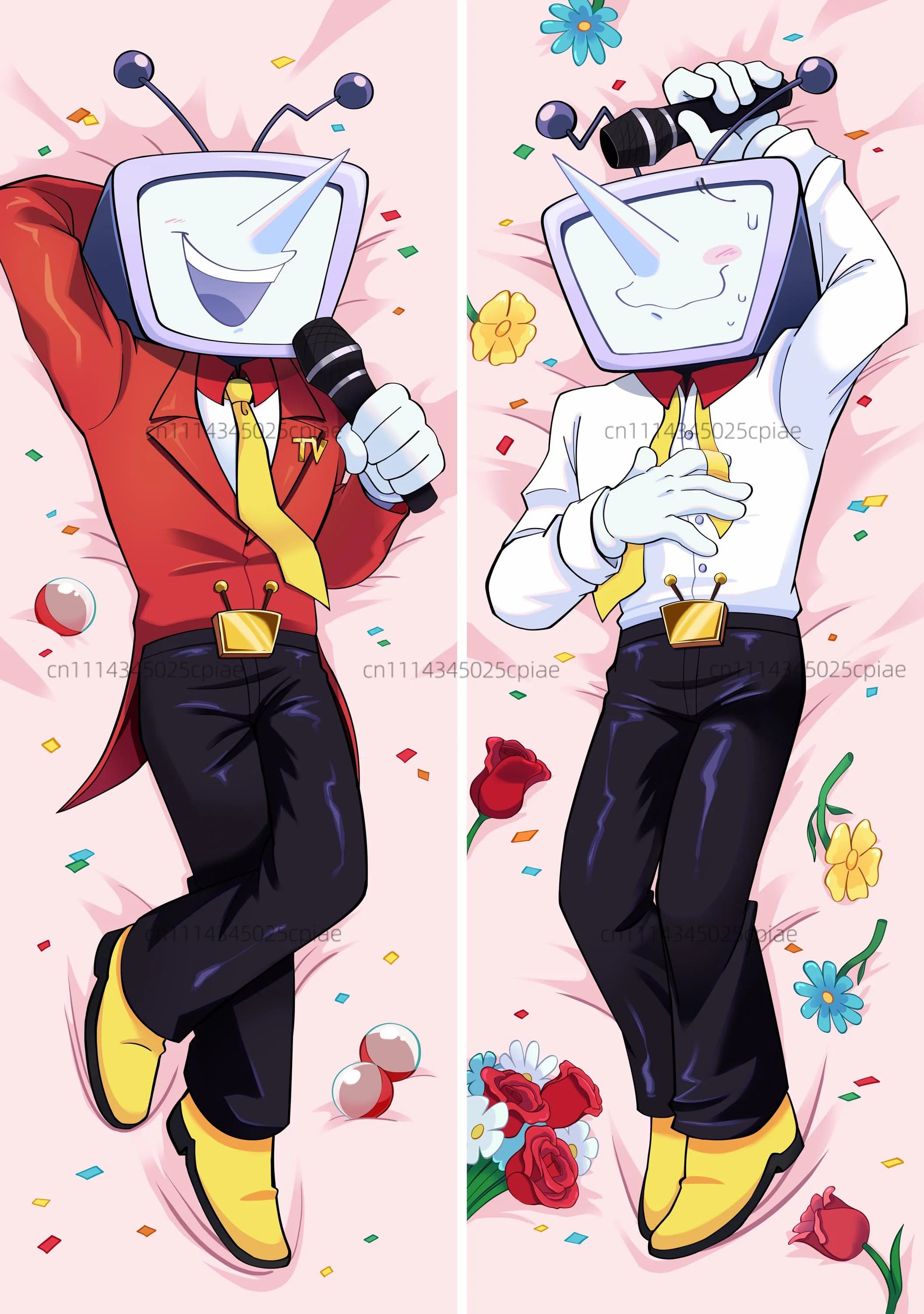 Anime Tenna Deltarune Body Pillowcase Double-Sided Print Life-Size Pillow Cover Bedroom Sofa Decorative Sofa Cushion Dakimakura