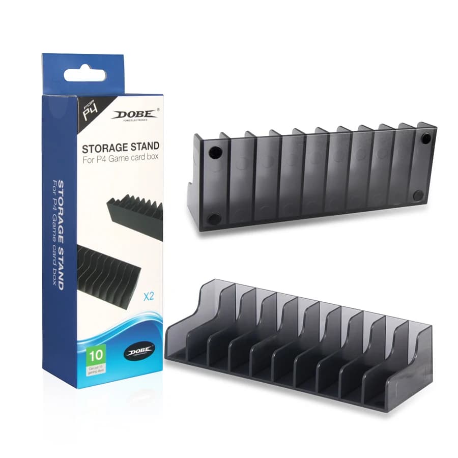 Set da 2 pezzi per Playstation4 PS4 PS5 Dischi CD di gioco Display di archiviazione Supporto per staffa Accessori per PS4 Slim Pro Game Disk Box