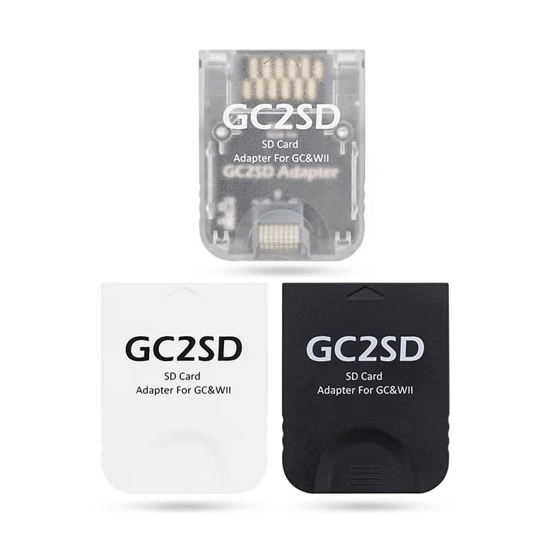 High Quality Memory Card Adapter for GameCube Wii GC2SD Gen2 TF Card Reader Adapter, NGC 2nd Gen Memory Card