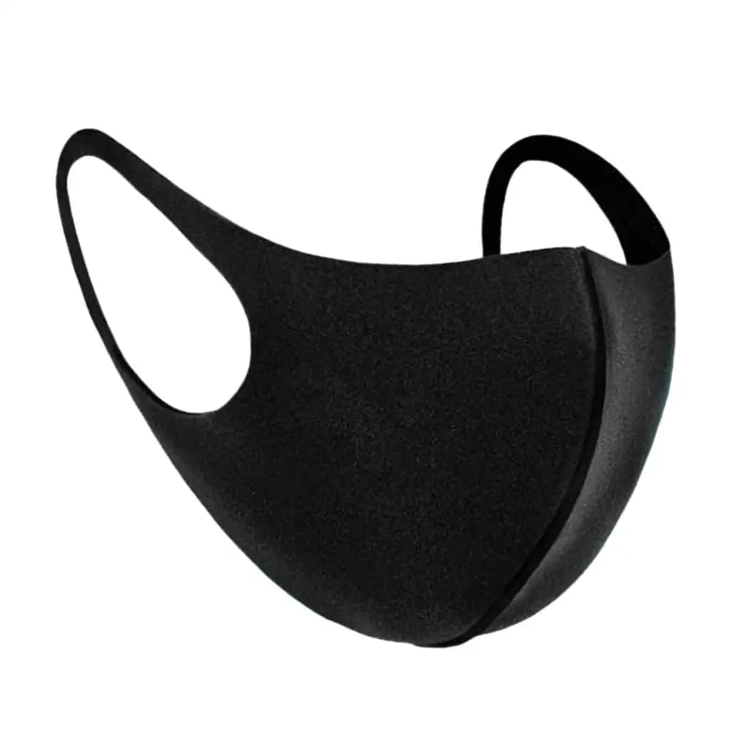Anti-powder mouth mask Cover for face washable mask Black