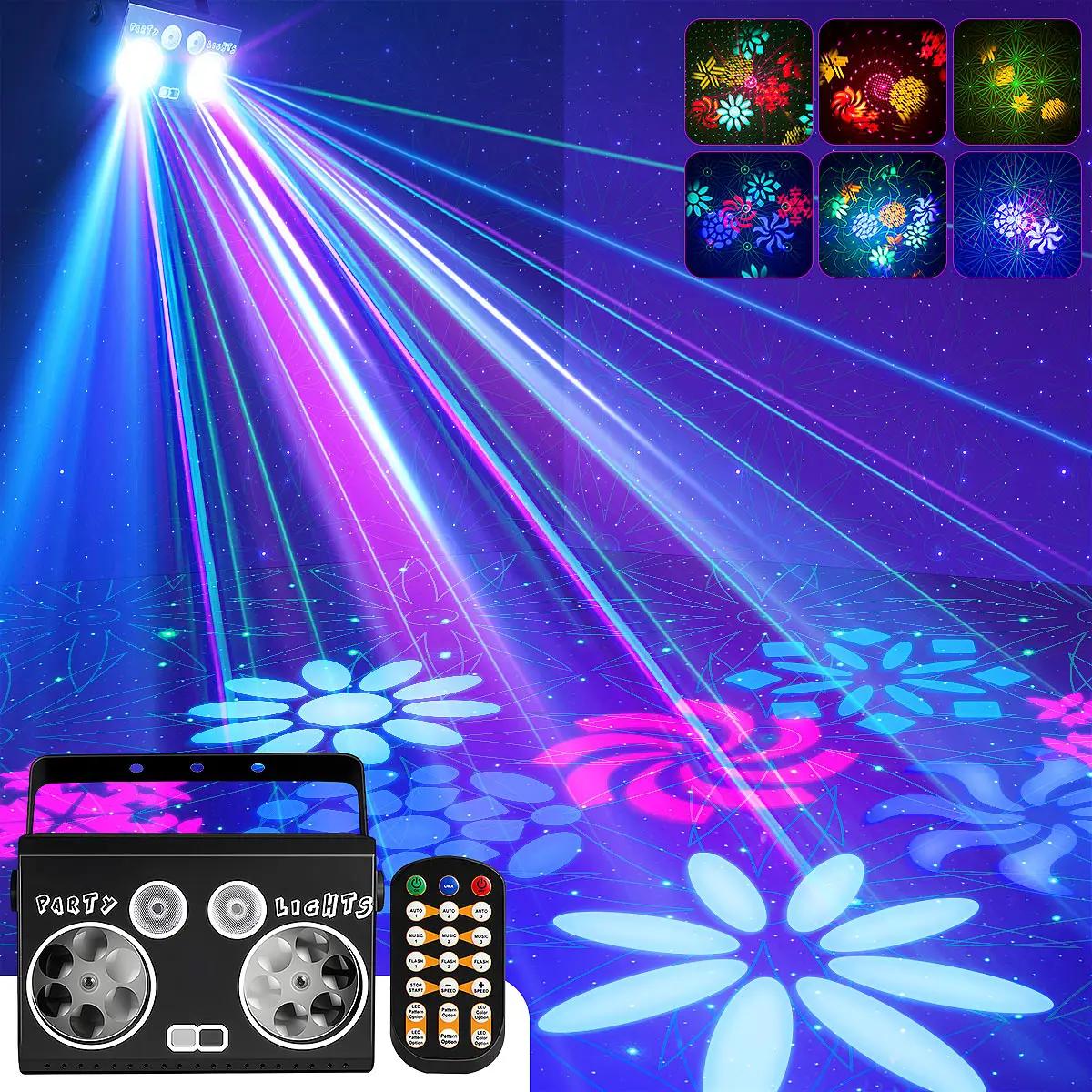 Smart Bee Nido Laser Light for DJs with Remote Control, Multi-Effee Stroboscopic Scenic Lighting for Party, Weddings, KTV, Club, Karaoke