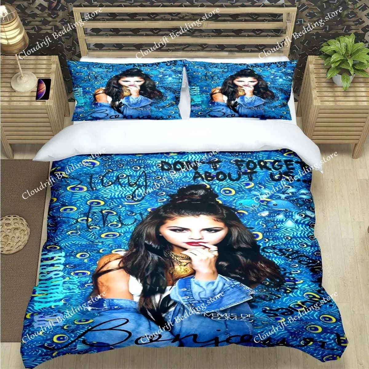 Famous female singer S-Selena G-Gomez Print Bedding Sets Bed Supplies Set Duvet Cover Bed Comforter Set Bedding Set Luxury Gift