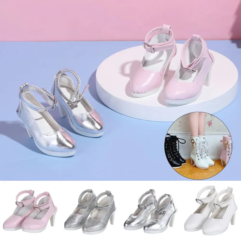 1/3 7.8CM Scarpe in tessuto per bambole alla moda Pelle PU con diversi colori adatti per bambole da 60 cm che indossano scarpe con stivali