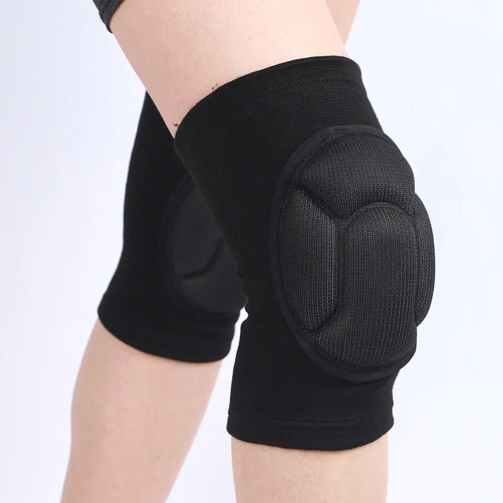 1 paio di ginocchiere spesse traspiranti, protettive e antiurto per calcio, basket, corsa, pallavolo, tennis