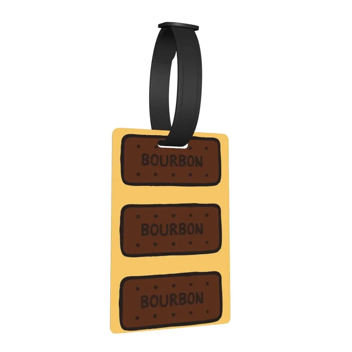 Etichette per bagagli con biscotto Bourbon al cioccolato Accessori per valigie Moda da viaggio Etichetta per imbarco per bagagli Porta etichette ID Nome Indirizzo