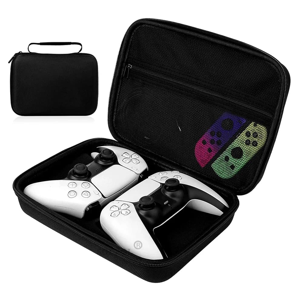 Custodia da trasporto per doppio controller per PS5/PS4/Switch Pro/Xbox Gamepad Custodia rigida Borsa di archiviazione portatile Accessori per controller