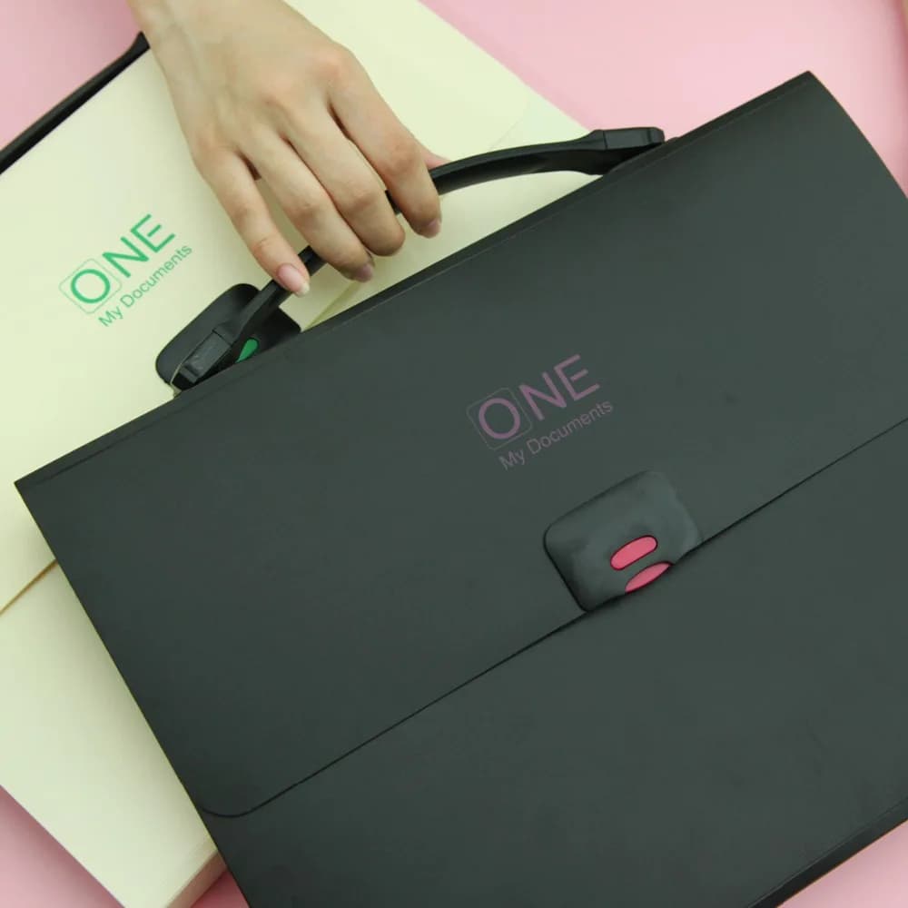 Organizer Portadocumenti Espandibile A4 con 12 Tasche in PP per Ufficio e Borsa