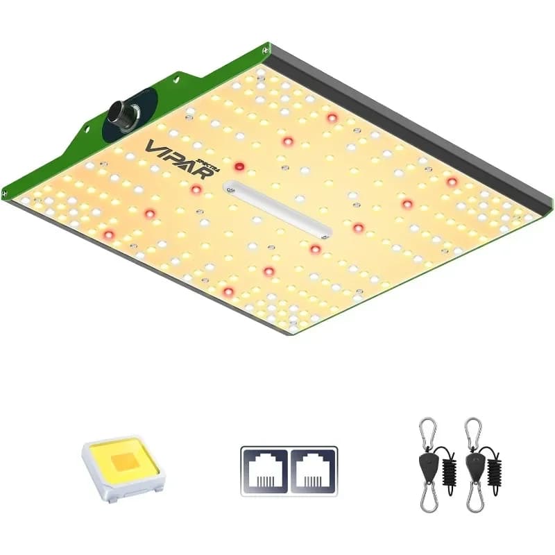 P1000 LED Cultiva La Luce Seme Initi Fioritura di Ortaggi, Luce per Piante Dimmerabile Chain a Margherita Dimmerabile Coltiva La Luce Piante da Interno