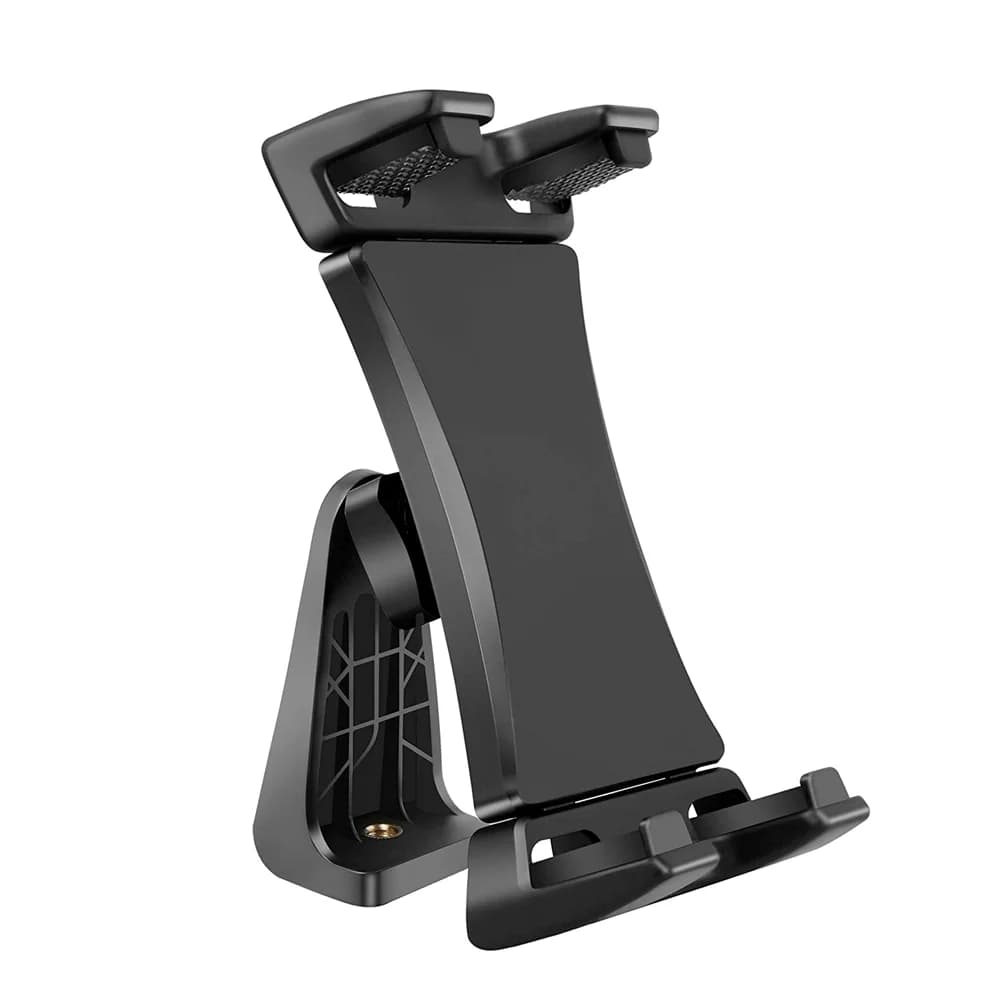 Adattatore universale per supporto tablet per treppiede e montaggio con vite da 1/4, compatibile con dispositivi da 4-13 pollici per streaming live, chiamate e registrazione