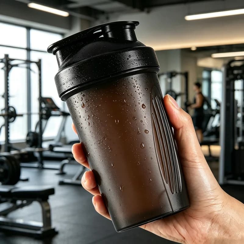 400ML Protein Powder Shaker Bottle with Mixing Ball, Leak-proof Water Bottle, Sports Water Cup, Fitness Training Shaker Cup