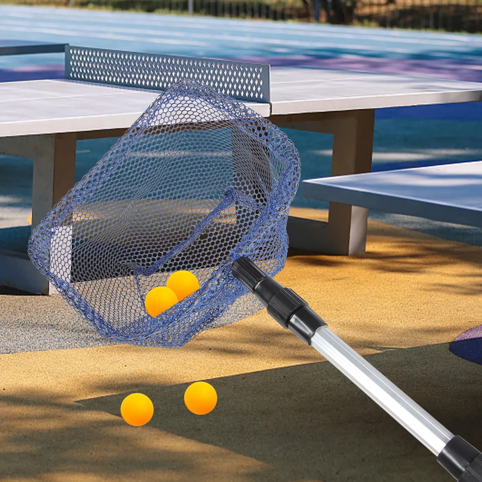 Adjustable Telescopic Ball Picker for Tennis Table Tennis Lightweight Ergonomic Design Long Handle Sports Ball Collector Gym Use