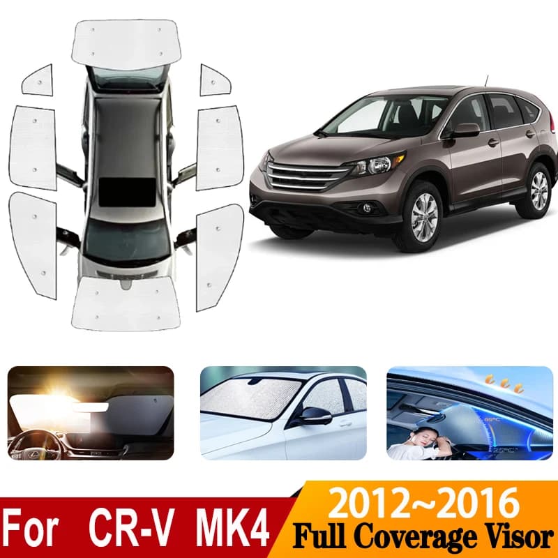 Visiera parasole per auto per Honda CR V 2016 Accessori CRV MK4 2012 ~ 2016 Auto Ombrellone Finestra Parabrezza Parasole Coperture Accessori auto