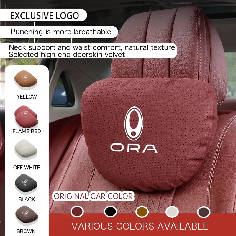 Per GWM ORA 03 GT Good Cat Funky Cat Lightning Cat Ballet Cat 07 Accessori Auto Collo Poggiatesta Cuscino Sedile Lombare Protezione della colonna vertebrale