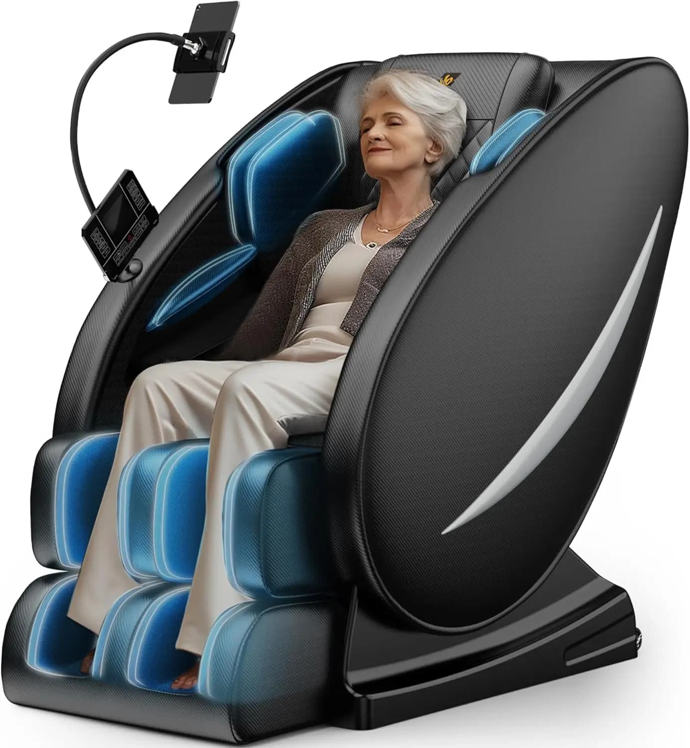 Zero Gravity Full Body Massage Chair Recliner with Heat Therapy, Bluetooth Speaker, Air Compression Massage, Foot, Customized