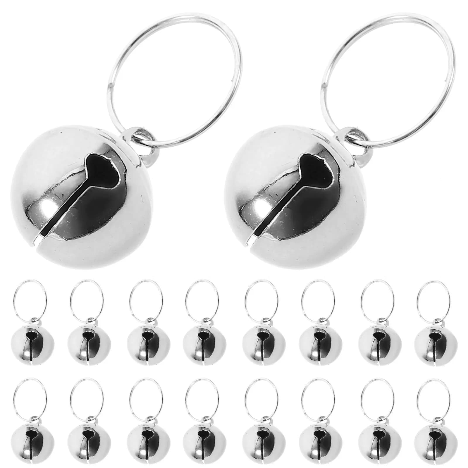 24 Pezzi Campanelle in Metallo Resistenti all'Usura, Piccole Campanelle per Artigianato Fai-da-Te, Accessori per Collari di Cani e Gatti, Decorazioni per Matrimoni e Festival