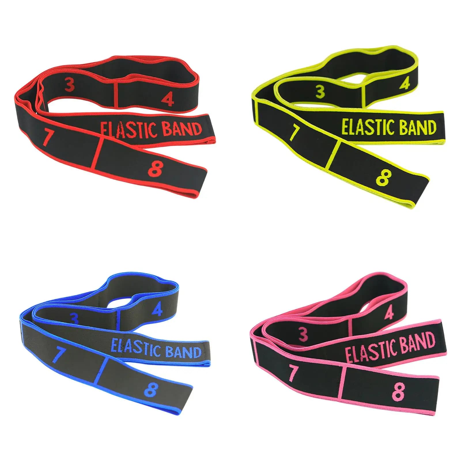 Elastic Strap for Yoga, Fitness, Exercises, Multipurpose Resistance Band for Gym, Pilates, Training, Stretching