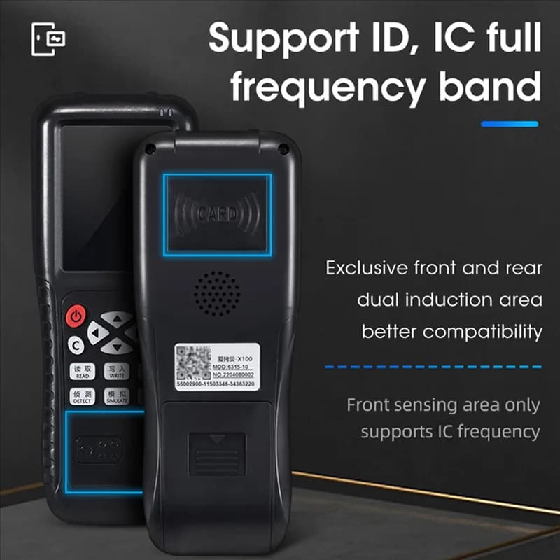 -Copiatrice RFID MEOF con funzione di decodifica completa Chiave smart card NFC IC ID Duplicatore Lettore Scrittore (Scheda UID chiave T5577)