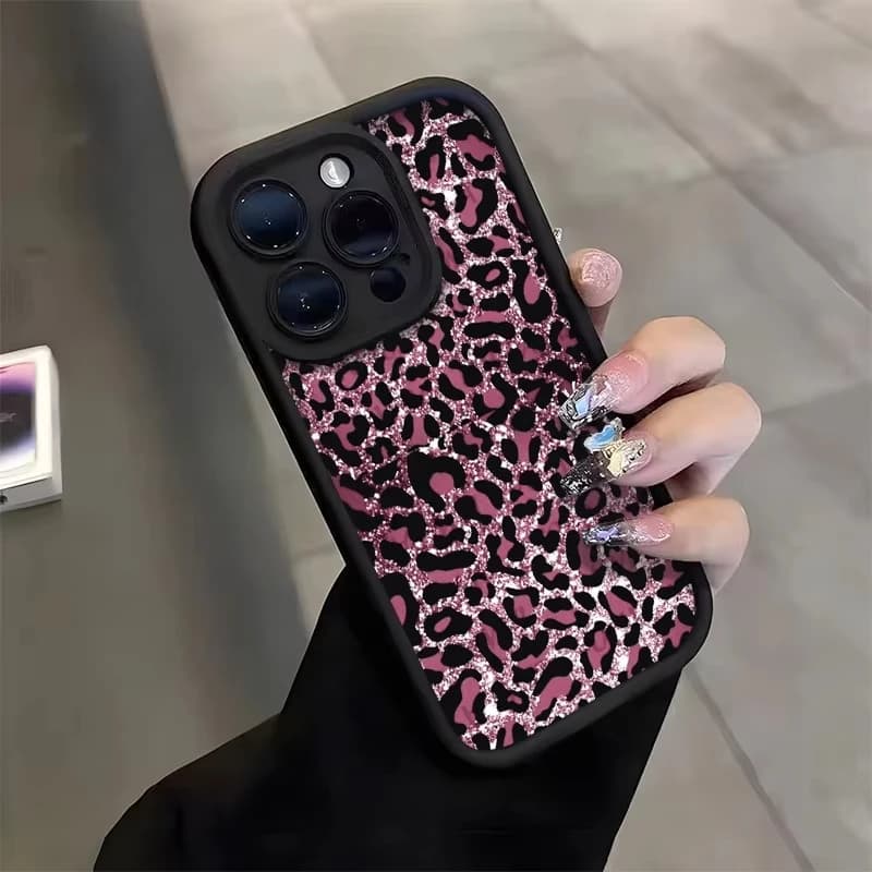 Cover per Telefono Trendy con Stampa Leopardata Rosa per Huawei P50 Honor X8d X7d X9d 400 300 X6B 200 X8A Magic8 Magic7 X9c Smart Lite Pro 4G 5G