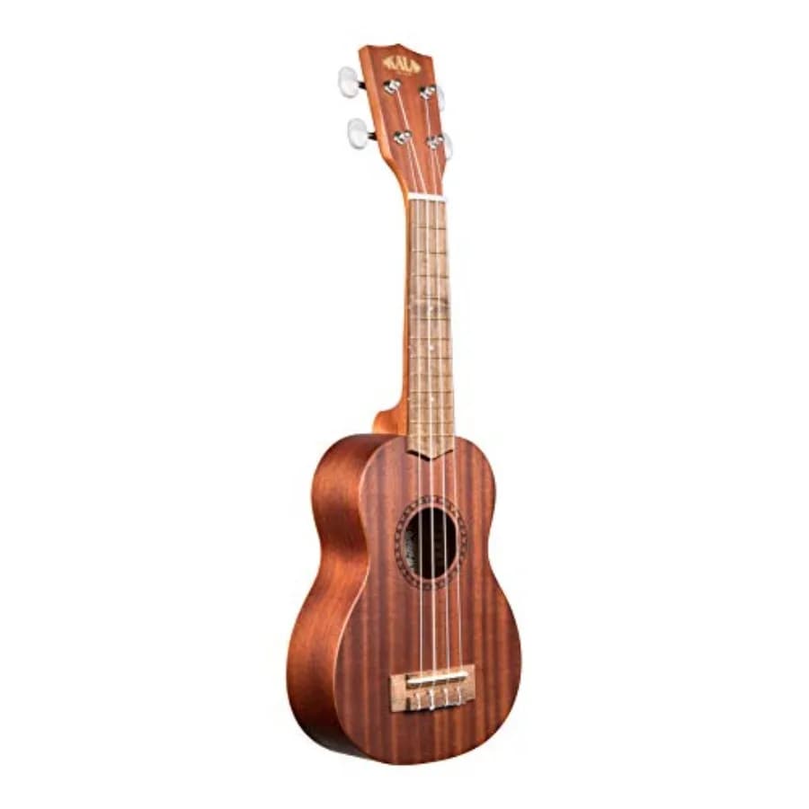 KA-15S Mahogany Soprano Ukulele for beginners and performers, solid mahogany body, natural wood finish, warm tone and responsiv