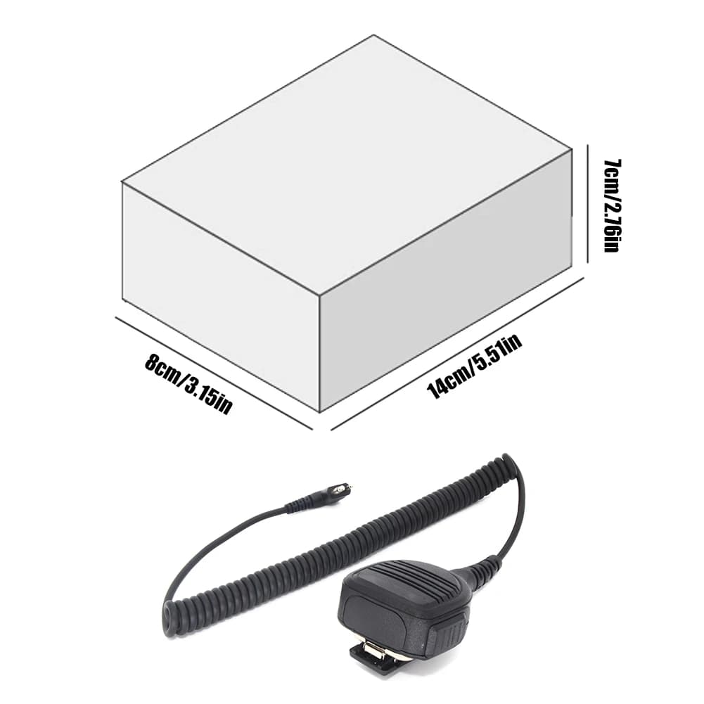 Microfono PTT PMMN4013A, Microfono Altoparlante Remoto Resistente alle Intemperie, Accessori per Ricetrasmittenti Motorola