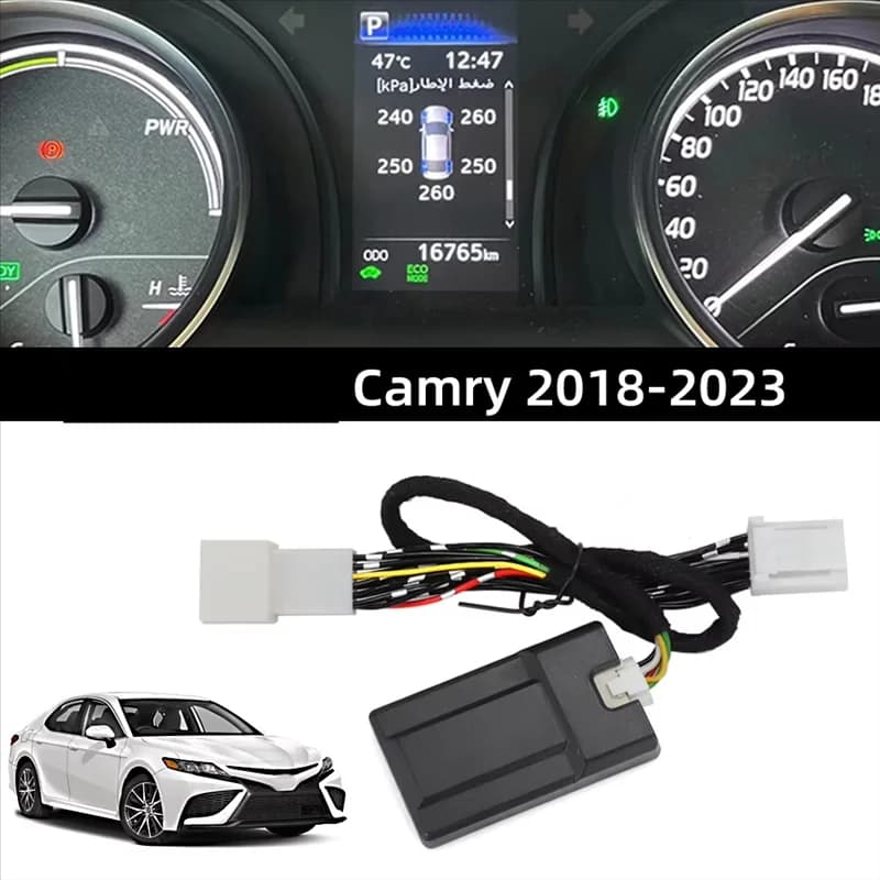 Durable-For Toyota Camry 2018-2023 RAV4 Corolla 2019-23 TPMS Pneumatic LCD Display Digital Security Alarm Automatic Pneumatic Pressure Monitor