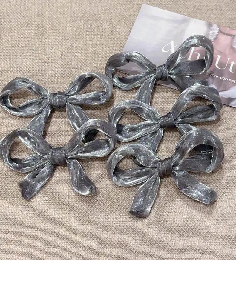 Nuova Clip per Capelli a Becco d'Anatra con Fiocco Elegante 2026, Accessorio Quotidiano per Capelli da Donna