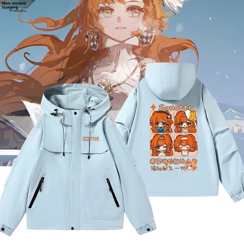 Unisex Casual Hooded Jacket Spring Autumn Versatile Outerwear Relax Fit Polyester Fiber Zipper Closure Street Style Coat