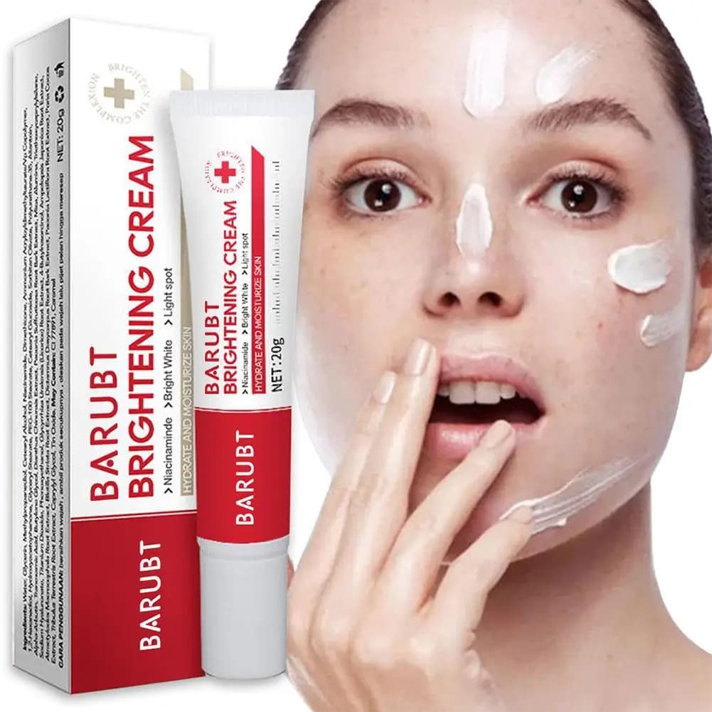 20g Crema schiarente per la pelle Cura delle macchie Sbiancamento Lentiggine Crema per il viso Liscia idratante Crema idratante per il viso per l'evenness della pelle luminosa