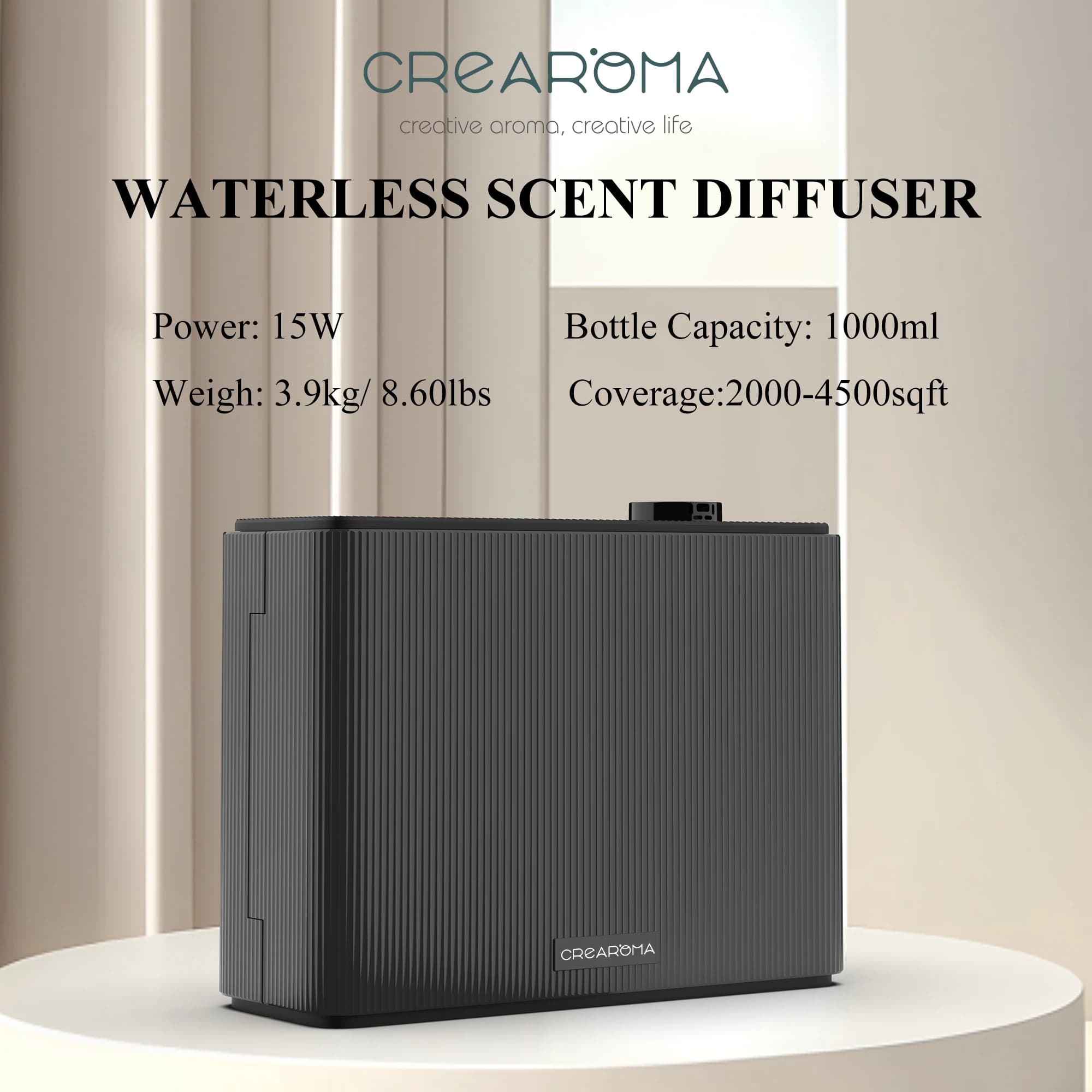 Electric Wifi/bluetooth Scent Diffuser Wall-mounted/HVAC Aroma Diffuser Two-fluid Atomization Technology Machine